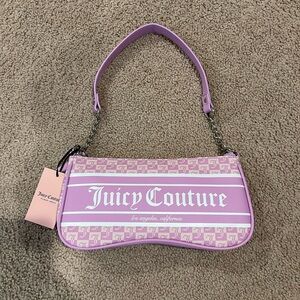 JUICY COUTURE Shoulder / Purse Violet Tulle Handbag